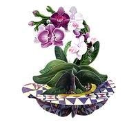 SANTORO Pirouette, Biglietto D'Auguri Pop-Up 3D - Orchidea - Regalo Di Compleanno Per Lei, Mamma, Figlia, Moglie, Fidanzata | Anniversario, Pensando A Te, Biglietto Di Ringraziamento