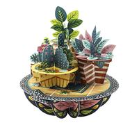 SANTORO Pirouette, Biglietto D'Auguri Pop-Up 3D - Piante In Vaso - Per Lui, Lei, Mamma, Compleanno, Nuova Casa, Nuovo Lavoro, Grazie | Regalo Di Inaugurazione Della Casa Per Uomini E Donne