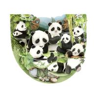SANTORO PopnRock, biglietto di auguri pop-up 3D con panda, per lei, lui, bambini, ragazze, biglietto di auguri per compleanno con panda