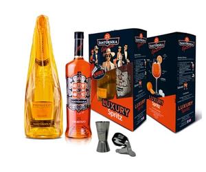 Sant'Orsola Luxury Spritz - 25 Aperitivo per Spritz dal Gusto Equilibrato + Proseco D.O.C. Millesimato Extra Dry Luxury + Stopper + Jigger