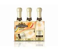 Sant'Orsola - Mini Bottiglie di Vino Cuvèe Creme Dolce, da Uva Bianca Italiana, Gusto Fresco con Note Dolci e Aromatiche, 3x200 ml