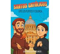 Santos Católicos, une los puntos y colorea