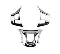 SANTOUXIONG 3pcs set Autoadesivo della decorazione della decorazione del volante dell'automobile Adesivo adatto for Peugeot 2008 208 308 2014 2015 2016 2017 2017 2018 2019 Copertine per finiture adesi