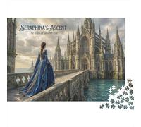 Santuario dell'Acqua Puzzle in Legno 1000 Pezzi Adulti E Ragazzi,Sfida Impossibile,Idea Regalo,Gioco Educativo,Legno,Decorazione Casa,dai 14 Anni,Antistress (75x50cm)