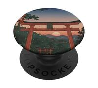 Santuario Giapponese Tramonto Sentiero Arte Serata Tranquilla PopSockets PopGrip Adesivo
