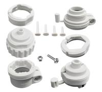 SANTUO Adattatore termostato per valvole di riscaldamento RA, RAV, RAVL, Caleffi, Giacomini e M28 x 1,5 per collegamento testa termostatica attuatore in plastica grigio chiaro