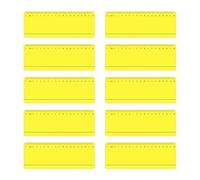 SANTUO Sovrapposizioni per dislessia per la lettura, 10 pezzi, in PET giallo, per dislessia, dislessia, ADHD, sindrome da Irlens, sollievo visivo dallo stress