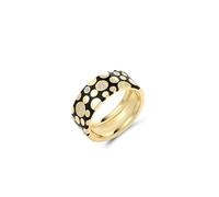Santuzza Anello da donna in argento Sterling 925 smaltato a forma di fiore