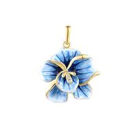 Santuzza Ciondoli a forma di fiore in argento Sterling 925 smaltato per le donne, Smalto Gemma, Zirconia cubica