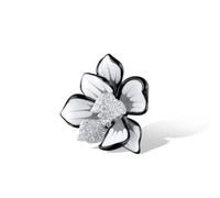 Santuzza Ciondolo a forma di fiore smaltato in argento Sterling 925, da donna, Pietra preziosa smaltata in argento Ster, Zirconia cubica