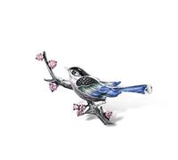 Santuzza Spilla in argento Sterling 925 smaltata a forma di uccello, smalto