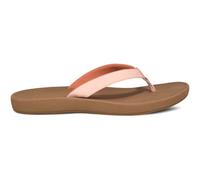 Sanuk Cosmic Shores - Infradito da donna resistenti all'acqua, plantare in EVA con supporto per arco plantare, sandali da spiaggia da donna, Peachy Keen, 42 EU