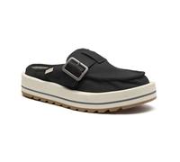 Sanuk Mocassini da donna Sash-Hey | Design facile da infilare | Scarpe casual per tutti i giorni con dettaglio fibbia | Plantare comfort ad alto rimbalzo, nero, 40 EU