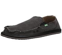 Sanuk Vagabond Slip On Uomo, Nero (Carbone), 42 2/3 EU