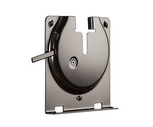 Sanus Supporto da parete per amplificatore Sonos - Design sottile nero con serratura per la sicurezza - Staffa a basso profilo per montaggio in qualsiasi orientamento - Gestione dei cavi integrata e