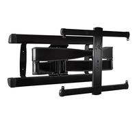 Sanus, supporto da parete per TV fino a 90", finitura nera spazzolata con design FluidMotion per estensione liscia, inclinabile