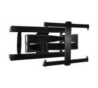 Sanus, supporto da parete per TV fino a 90", finitura nera spazzolata con design FluidMotion per estensione liscia, inclinabile