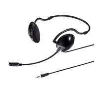 SANWA SUPPLY MM-HS403BK Stereofonico Padiglione auricolare Nero cuffia e auricolare