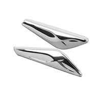 SANWAN 2 x finiture per parafango laterale anteriore, griglia laterale per auto, compatibile con BMW X3 X4 F25 F26 2015-2018, codice articolo 51117338569, 51117338570, cromato