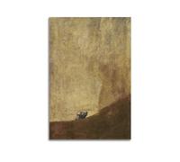 SANWYA Francisco-de-goya-the-dog - Stampa artistica da parete su tela, decorazione artistica da parete per soggiorno e camera da letto, 20 x 30 cm