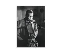 SANWYA Poster su tela con John Coltrane Jim Marshall, senza cornice, stile 2, 20 x 30 cm