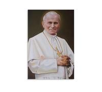 SANWYA Poster su tela, motivo: Papa Giovanni Paolo II, poster di celebrità, senza cornice, 20 x 30 cm