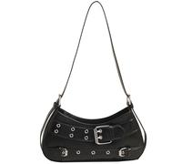 Sanxine Borse a tracolla da donna piccole borse Y2k borse punk borsa a tracolla leggera borsa hobo borse alla moda borse a mezzaluna, nero, Small