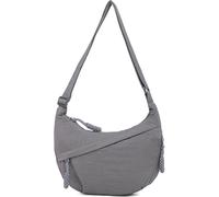 Sanxiner Borsa a mezzaluna per donne e uomini borse a tracolla in nylon multi-tasca borsa a tracolla spaziosa borsa hobo bag luna borsa morbida per gnocchi, 1-grigio