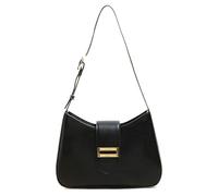 Sanxiner Borsa a tracolla classica, piccola borsa retrò, borsa tote da donna con chiusura a cerniera, 1-nero, Small