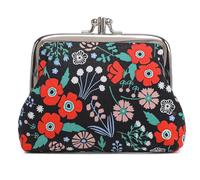 Sanxiner Carino Floreale Fibbia Portamonete Vintage Pouch Kiss-Lock Change Purse Portafogli, 12, Taglia unica, Vintage