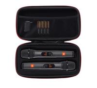 SANXIULY Custodia per microfono wireless compatibile con sistema JBL Wireless a due microfoni con doppio ricevitore, custodia microfono per cantare o karaoke (nero)