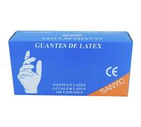 Sanyc Guanto in Lattice C/P 100u.TP Latex, Multicolore, 10 Unidades