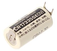 Sanyo CR17335 SE Size 2/3A, 3 bandiere di saldatura, misura griglia 7,6 mm