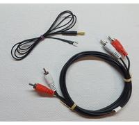 SANYO TP-242 TP-242A CAVO CABLE CABLES CINCH RCA AUDIO + CAVO MASSA TERRA GROUND