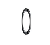SANYROI Maniglia per porta doccia, apertura fori 145 mm, maniglia per cabina doccia, maniglia per porta in vetro ad arco, lega di zinco, nero opaco, resistente, lunghezza 160 mm