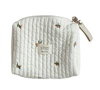 SANZH Organizer universale per passeggino per bambino, mini borse per il cambio bebè, borsa per il cambio Essentials, borsa per passeggino, borsa per pannolini con cerniera, colore: Bianco