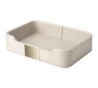 SANZIE Vassoio in pelle di lusso da scrivania, organizer decorativo per tavolo d'ingresso, per contenere gioielli, orologi, cosmetici, chiavi, telefono, portafoglio, accessori per casa e ufficio