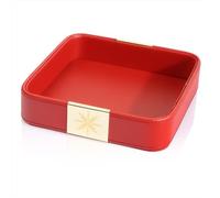 SANZIE Vassoio in pelle di lusso da scrivania, piccolo organizer per riporre gioielli, orologi, chiavi, telefono, portafoglio