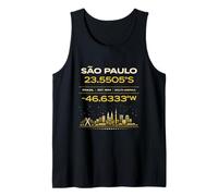 Sao Paulo Brasile Coordinate Minimal City Identity Design Canotta