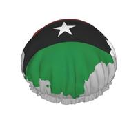Sao Tome And Principe Flag Map01 Cuffia da doccia da donna riutilizzabile grande cuffia da doccia da uomo Quickdry Cura dei capelli lunghi corti bambini bagno