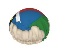 Sao Tome And Principe Flag Map02 Cuffia da doccia da donna riutilizzabile grande cuffia da doccia da uomo Quickdry Cura dei capelli lunghi corti bambini bagno