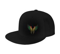 Sao Tome And Principe Flag Wing Unisex Cappello Trucker Regolabile Berretto da Baseball Moda Snapback cap per Sport Estivo Corsa