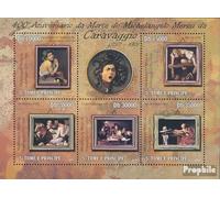 Sao Tome E Principe 4388-4392 Minifoglio (Completa. Edizione) MNH ** MNH 2010 Michelangelo Merisi Caravaggio (Francobolli per i Collezionisti) Pittura
