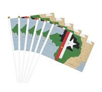 Sao Tomé e Principe flag map03 Stampa Palmare Bandiera Pole Bandiere portatili Decor Eventi Versatile Uso Gruppo Attività