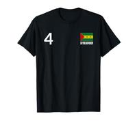 Sao Tome E Principe Numero 4 Bandiera Nazionale Paese Maglietta