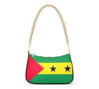 Sao Tomé Principe Bandiera Hobo Borse Donna Tote Borse Luna Colorata Borsa a Tracolla Chiusura con Cerniera
