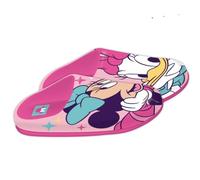 SaoTi Pantofole per bambina Minnie Mouse e Daisy, pantofole da casa con suola antiscivolo, Rosa, 26 EU Ancho