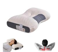 SAP - Cuscino cervicale Senpai morbido, non collassante, supporto per il sonno, massaggio con design ergonomico, confortevole, ventilato, imbottitura ad alta elasticità per protezione della colonna