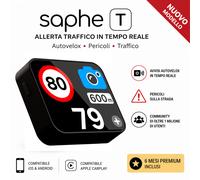 Saphe Drive Mini Rilevatore Segnalatore Autovelox Tutor EU Bluetooth con Display