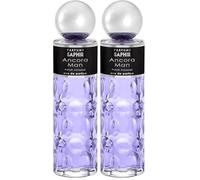 Saphir Parfums Ancora Man - Eau De Parfum Con Vaporizzatore Per Uomo, color Nero, 200 ml (Confezione da 2)